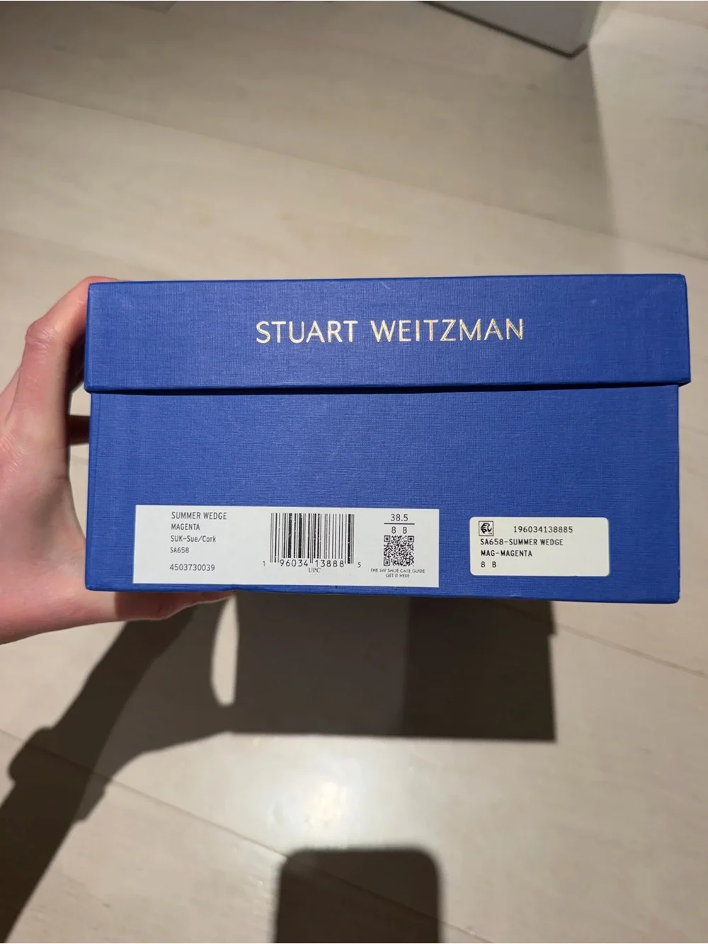 Stuart Weitzman Summer Wedge Magenta - Picture 4 of 5